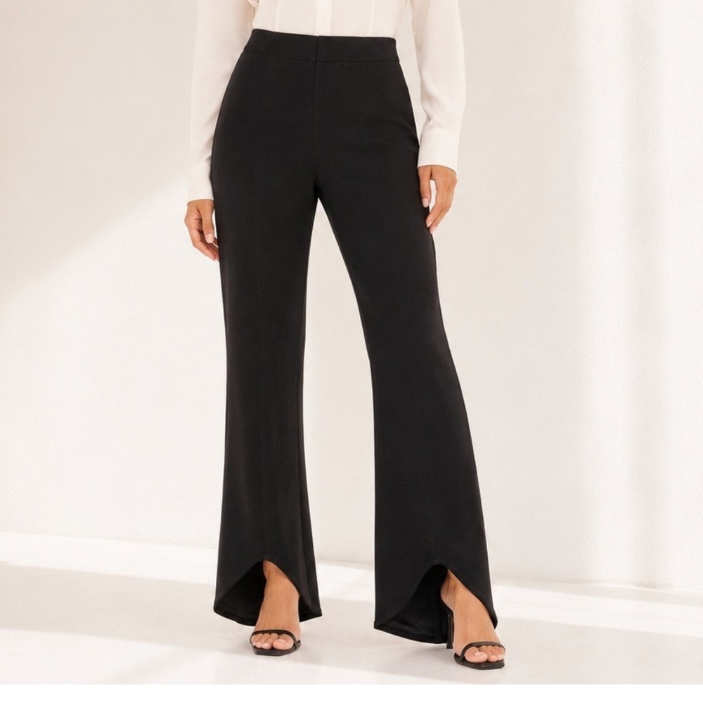 DREW Anthropologie Flowy Trousers Office Mid Rise Stirrup Pants Womens Size 2
